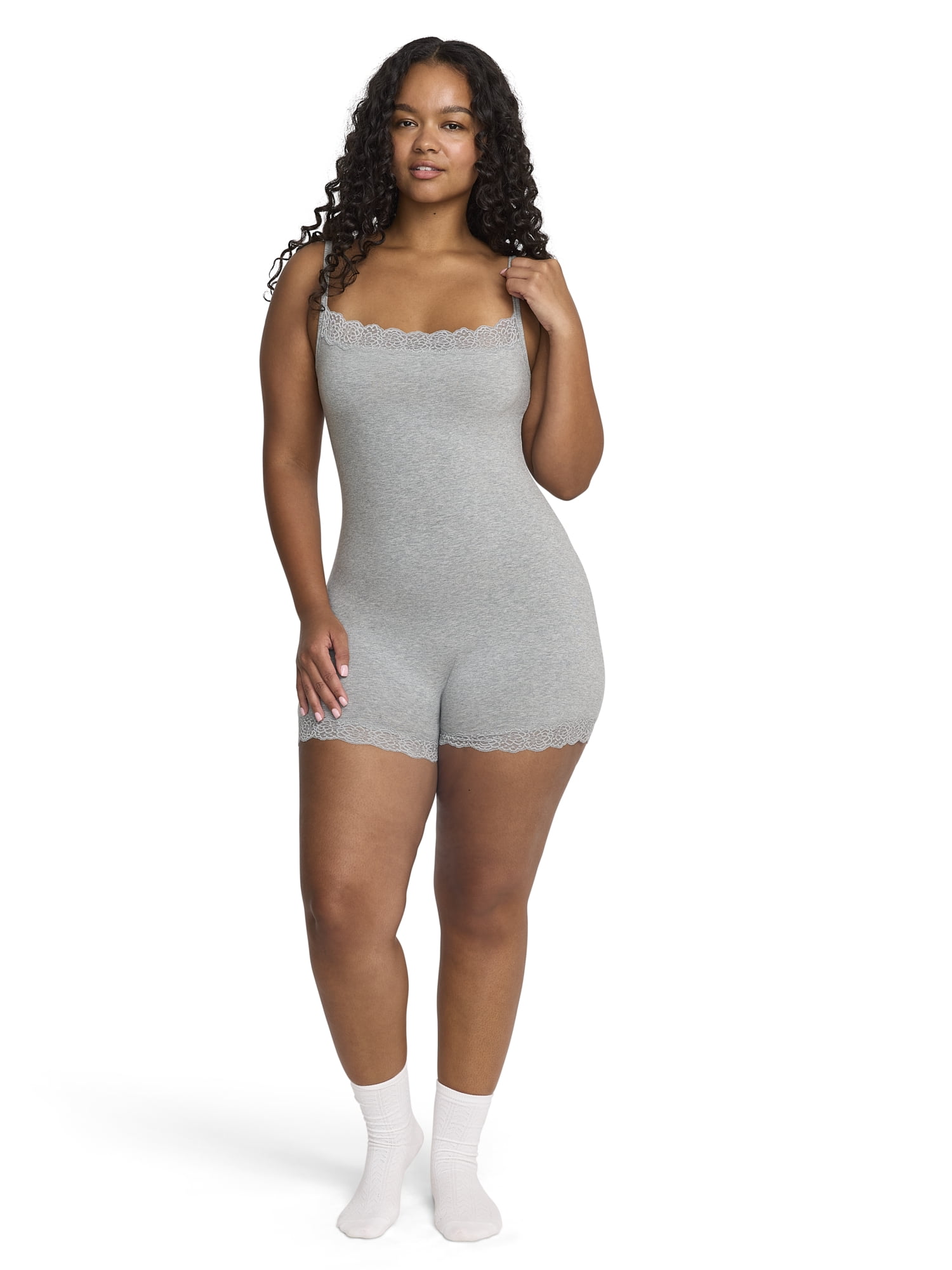 Mills by Millie Bobby Brown Women's Lacy Cotton Romper, Sizes XS-XXXL