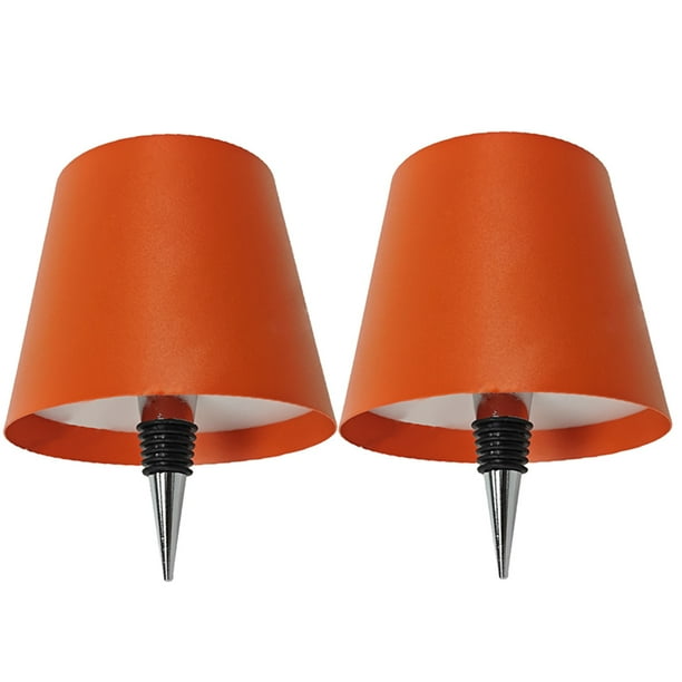 Lámpara Botella de Vino Inalámbrica Likrtyny Recargable Naranja 3 Colores