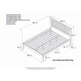 thumbnail image 4 of AFI Nantucket King Solid Wood Platform Bed, White, 4 of 10