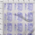 thumbnail image 2 of oneOone Cotton Jersey Lavender Blue Fabric Texture Watercolor Sewing Craft Projects Fabric Prints By Yard 58 Inch Wide, 2 of 4