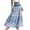 Z217-Light Blue, variant on Summer Skirts for Women Flared Ruffle Striped Breathable Flowy White Maxi Skirt Elastic Waist Summer 2026 Spring Long Skirts