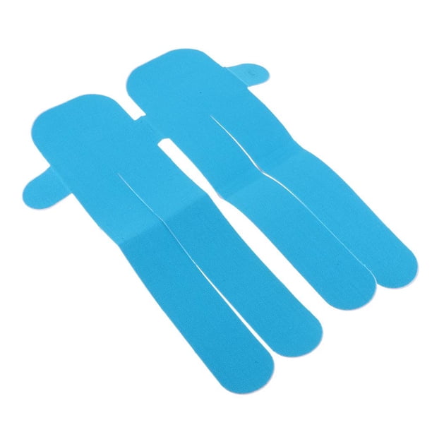 Cinta De Kinesiología Deportiva Envoltura De Tela Adhesiva De Forma Fija Envoltura Para Fascitis Plantar Músculos Shin Férulas Soporte Impermeable Par Cintura azul Soledad Aparato de cinta de kinesiología