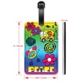 thumbnail image 2 of Peace - Luggage ID Tags / Suitcase Identification Cards - Set of 2, 2 of 5