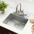 thumbnail image 6 of Sea Turtle City Sink Splash Guard Faucet 14.7x5.4in Drying Mat Drying Mat Absorbent Pad for Bathroom Kitchen 1PCS, 6 of 7