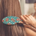 thumbnail image 3 of Hair Brush Pioneer Colorful Floral Floral Cushion Base Hair Brushes Touch Paddle Double Sided Pattern Oval Hairbrush, 3 of 7