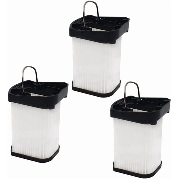 Replacement Filters for Shark WANDVAC WV401 Series (WV401BL/WV401PK/WV403BR/WV410PR) - 3-Pack HEPA Fabric Filters (Compare to XFFWV400)