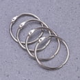 thumbnail image 1 of 10pcs Loose Leaf Binder Rings Metal Scrapbooking Book Ring Keychain Clip Holder for Photo Paper Organization, 1 of 7