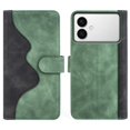 thumbnail image 2 of ﻿For Samsung Galaxy S26 Edge 5G 6.7" Splicing Leather Pattern Flip Buckle Attachment/Closure, Card Slots/Pocket, PU Leather Flip Wallet Case,Green,For Galaxy S26 Edge 5G, 2 of 6
