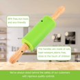 thumbnail image 2 of Mini Silicone Rolling Pin for Kids,Non-stick Surface Wood Handle,9-inch 2 Pack \u2026, 2 of 7
