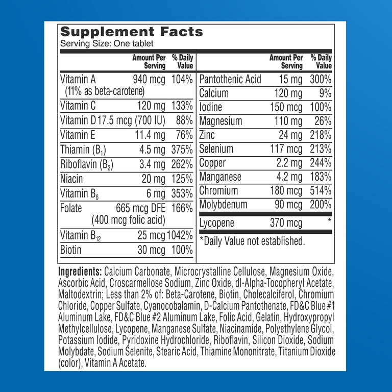 One A Day Men's 50+ Multivitamin, 200 Tablets photo 7