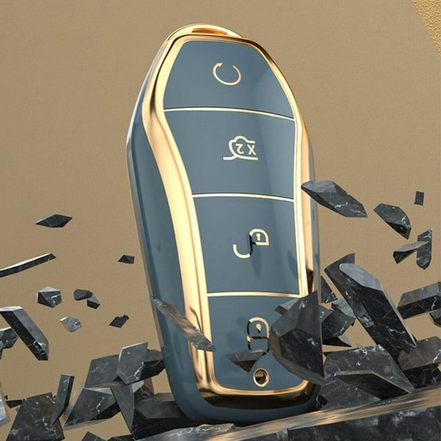 Baohd Auto Key Fob Cover Protector for Byd Atto 3 Replace High Quality Gray
