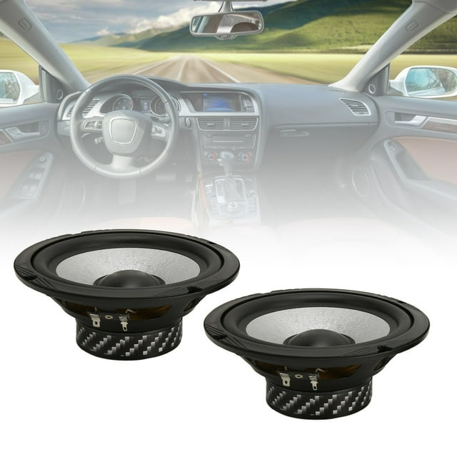 Coaxial Car Speaker, 4 Pcs Car Speaker Premium Voice Coils All Round Stereo Sound For All Car Audio Systems