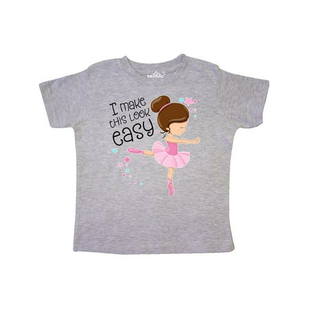 

Inktastic I Make This Look Easy- Ballerina Dancing Gift Toddler Boy or Toddler Girl T-Shirt