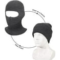thumbnail image 2 of Viworld 1 Hole Knitted Full Face Cover Hat Ski Mask Soft Winter Balaclava Cap Warm Knit Outdoor Sport Cycling Hat, 2 of 4