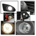 thumbnail image 7 of AKKON - For 2012 2013 2014 2015 Scion iQ Black Bracket Clear Lens Bumper Driving Fog Light W/ Switch + Bulb, 7 of 7