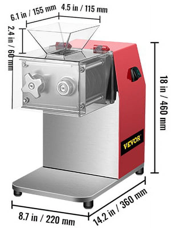 VEVOR Commercial Meat Cutter Machine (1102 LB/H 800W)
