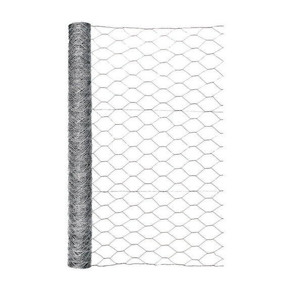 Garden Craft 36 in. H X 50 ft. L Galvanized Steel Poultry Netting 2 in.