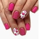 thumbnail image 2 of Uñas Cortas Brillantes Cuadradas San Valentin Fucsia Corazon Purpurina 24 Piezas Ponibles, 2 of 8