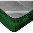 thumbnail image 3 of DNG Creations 3-Piece Fitted Sheet Set 10-Inch Deep Pocket (Solid Green - Full), 3 of 4