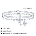 thumbnail image 2 of Tobillera Bracelet Ursteel con letra M chapada en plata, 21,5 cm, 2 of 7