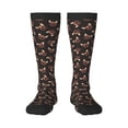 thumbnail image 2 of Lsque Bulldog with Sunglasses Printed Crew Socks Men's Women's LightWeight Thin Casual Calf Socks ,Knee High Socks,Cotton Socks, 2 of 9