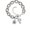 A, variant on Crystal Initial - P - Beaded Border -A- Pebble Initial Diana Bracelet