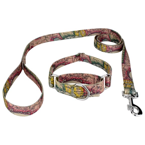 Country Brook Petz® Atlas Martingale Dog Collar and Leash Limited Edition, Extra Small