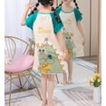 thumbnail image 5 of WIBACKER Toddler Girls Nightgowns 3-12 Years Milk Silk Short Sleeves Nightdress Kids Nightie Dress Sleepwear Pajamas, 5 of 6