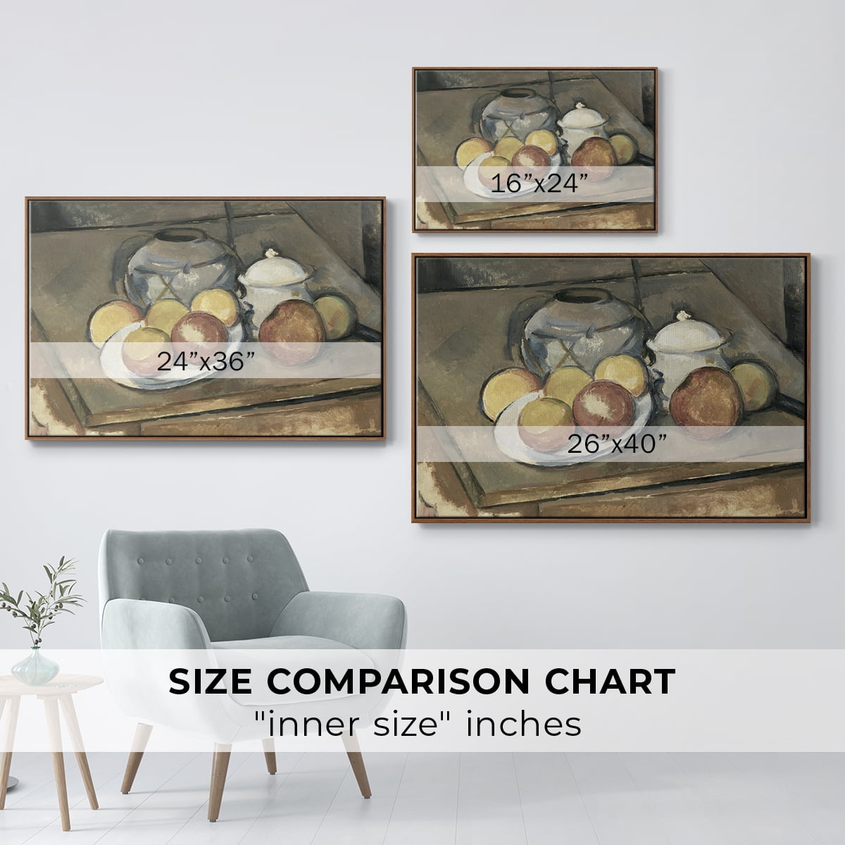 Vintage Botanical Print-VI By Wexford Home Framed in Walnut Wood Gallery Wrapped Canvas 27 in. x 41 in.