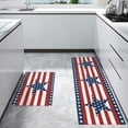 thumbnail image 3 of Stripes Stars Kitchen Rugs, Independence Day American Flag Kitchen Rug, 4th of July Decor Kitchen Mats for Floor, Kitchen Organization Non-Slip Kitchen Mat, Anti-Fatigue Mat Kitchen Decor Runner Rug, 3 of 6