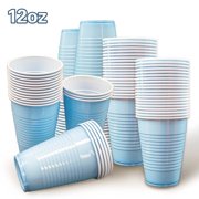 20-1000 PCS 12 OZ Disposable Plastic Cups Hot Paper Coffee Cups Party Drink Cups