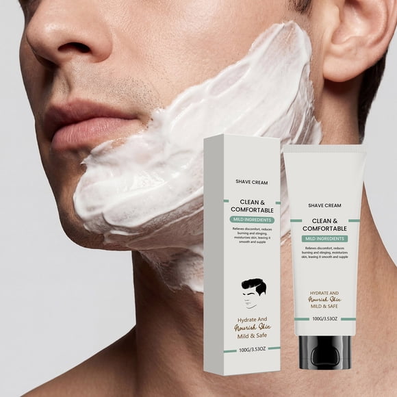 EGNMCR Men's Shaving Care Cream Daily Gentle Cleansing Refreshing And Light Shaving Cream 100g Shaving care cream