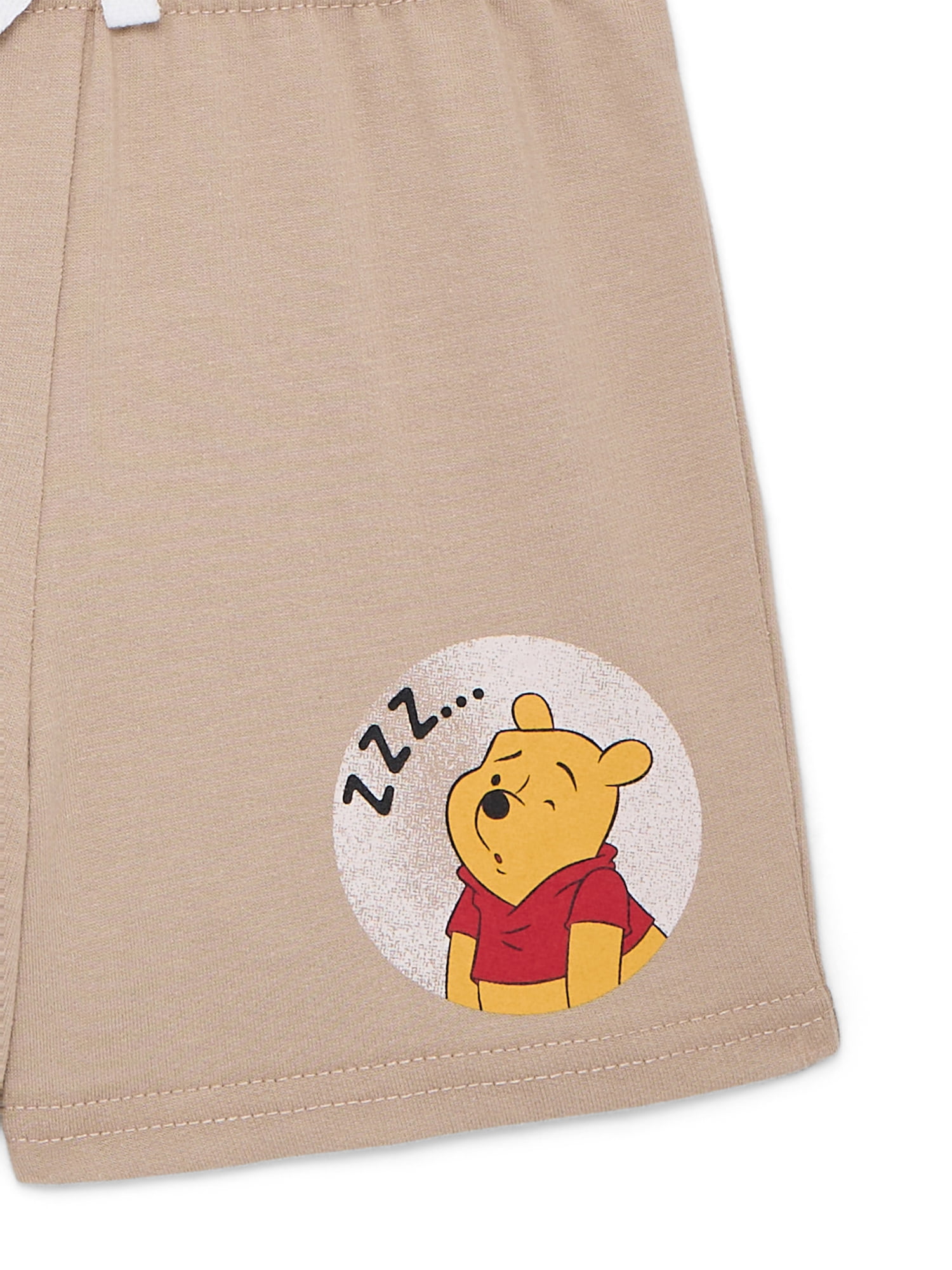 Winnie the Pooh Baby Boys' Short Sleeve Graphic Tee and Shorts Set, 2-Piece, Sizes 0/3M-24M