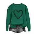 thumbnail image 3 of PNTUTB Women's Valentines Crewneck Pullover Shirts Long Sleeve Love Heart Loose Sweatshirts Graphic Lover Gift, 3 of 3
