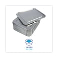 thumbnail image 4 of Boardwalk BWKLIDSTEAMHF 10.5 in. x 12.81 in. x 0.63 in. Aluminum Steam Table Pan Lids (100/Carton), 4 of 6