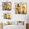 thumbnail image 4 of Designart "Vintage Beauty Abstract Simplicity" Modern Geometric Framed Wall Art Set Of 2 - Modern Gold Framed Canvas Set For Living Room Decor, 4 of 6