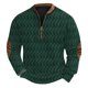 thumbnail image 2 of Blusas y camisas de manga larga con cuello redondo Sudadera con capucha de cuello redondo para hombre Jersey estampado Blusa de poliéster de manga larga para hombre, 2 of 4