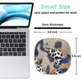 thumbnail image 2 of SHIQI-Small Mouse Pad 6.6 Inch, Takes up Wrist and Mouse Space, Waterproof Compact Mini Mouse Mat for Laptop Computer Wireless Mouse Keyboard Home Office Travel,Blue Gold, 2 of 4