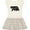 Natural with Stripes, variant on Inktastic Montana Black Bear Silhouette Girls Toddler Dress