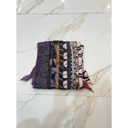Ethinumatic Patchwork Silk Sari Scarves, Assorted Patchwork Multi Layer, 1-Piece