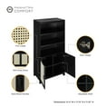 thumbnail image 4 of Manhattan Comfort Sheridan Bookcase Cabinet from Engineered Wood in Black, 4 of 9
