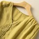 thumbnail image 5 of Fiudx Camisas de Mujer Casual Mujer Cuello En V Verano Sexy Degradado Regular Mujer Manga Corta Bordado, 5 of 6