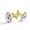 Color 2, variant on Men's Classic Stainless Steel, Cool Alien Color Floral Cufflinks Business Wedding Shirts, Golden