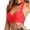 01 Watermelon Red, variant on Swimsuit Tops for Women Halter Tie Swimsuits Tops Push Up Padded Bra Swim Bikini Tops Front Twist Swimwear Tops Only