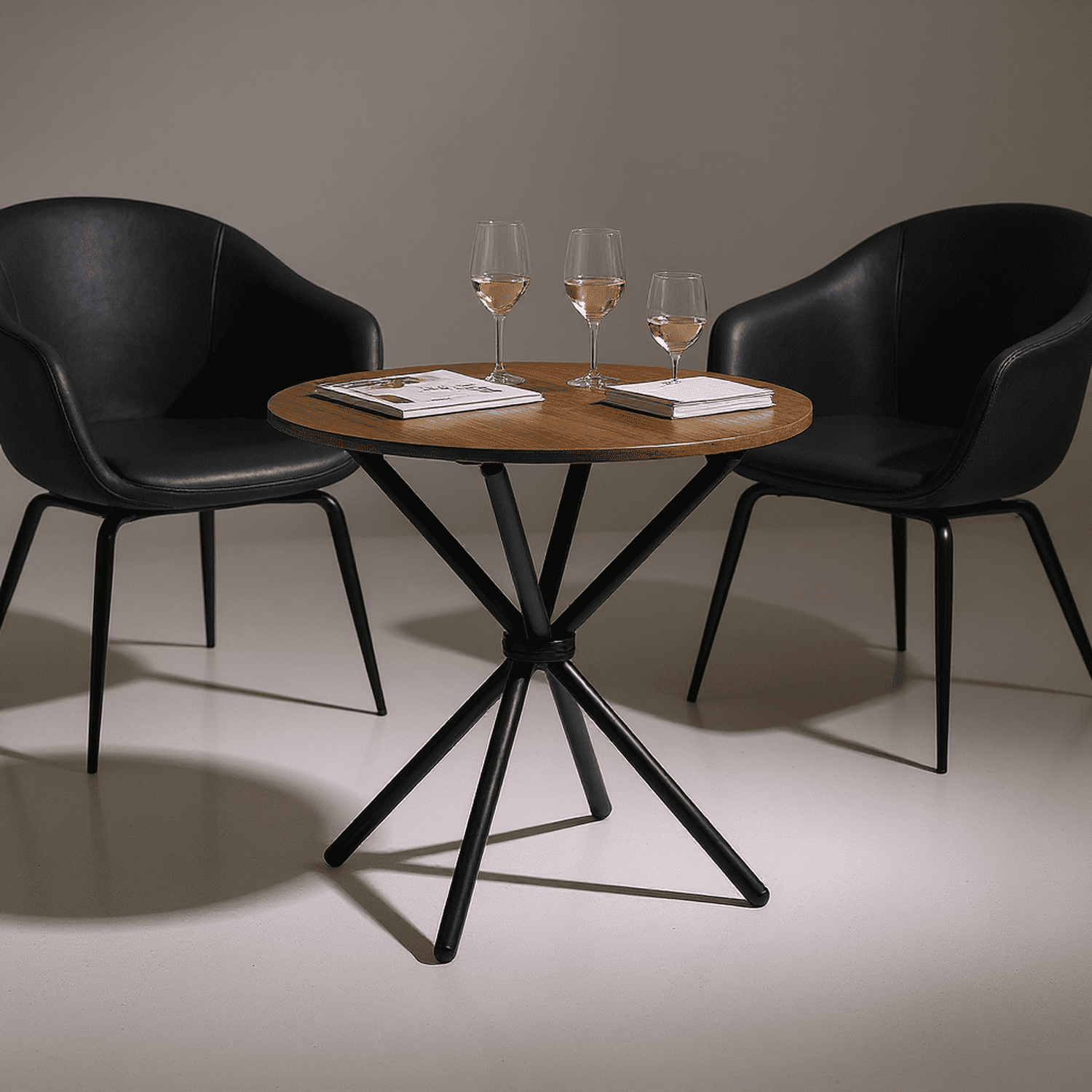 Homy Casa Round Conference Room Table, 31.5" Meeting & Training Table for Office, Breakout
