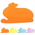 thumbnail image 2 of Pet Placemat Silicone Cat Shape Creative Washable Cat Food Mat Cat Food Pad, 2 of 10