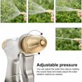 thumbnail image 2 of Pistola de riego de metal, pulverizador de pistola de agua de alta presión, pistola de agua de jardín de alta resistencia, para lavado de automóviles, riego de plantas, ducha para mascotas, corto, 2 of 5