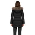 thumbnail image 5 of Heting Women's Waterproof Warm Puffer Jacket Winter Coat Hooded Quilted Black L, 5 of 9