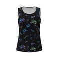 thumbnail image 4 of Fotbe Gamepads Womens Loose Fit Casual Flowy Slim-Fit Tank Tops Athletic Round Neck Trendy Sleeveless Summer Tops for Gym and Yoga-XX-Large, 4 of 9