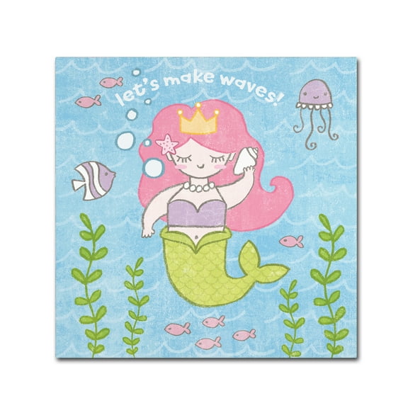 Trademark Fine Art 'Magical Mermaid I' Canvas Art by Moira Hershey